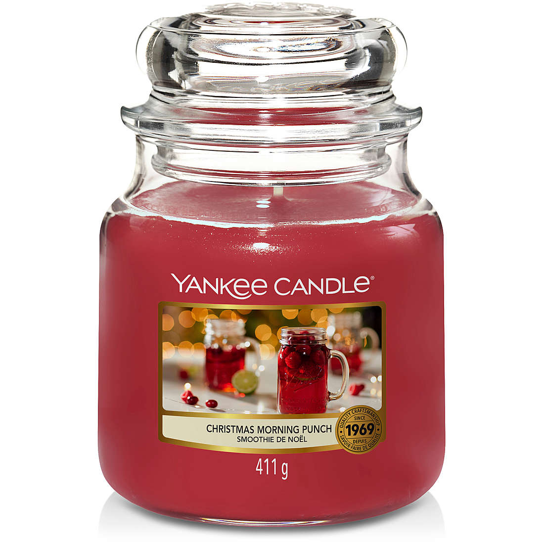 Candela Yankee Candle Giara, Media Natale colore Rosso 1629444E