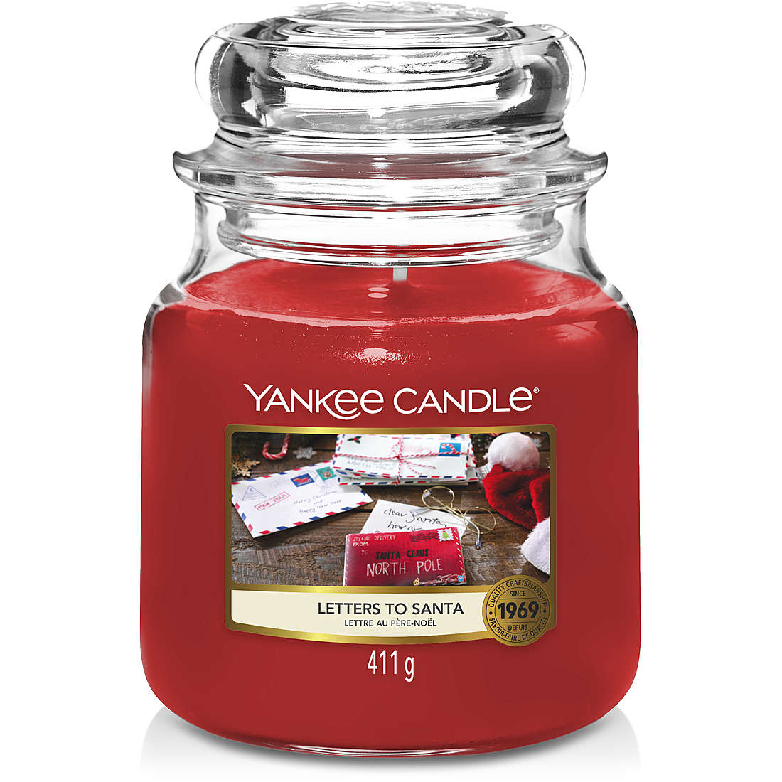 Candela Yankee Candle Giara, Media Natale colore Rosso 1631649E
