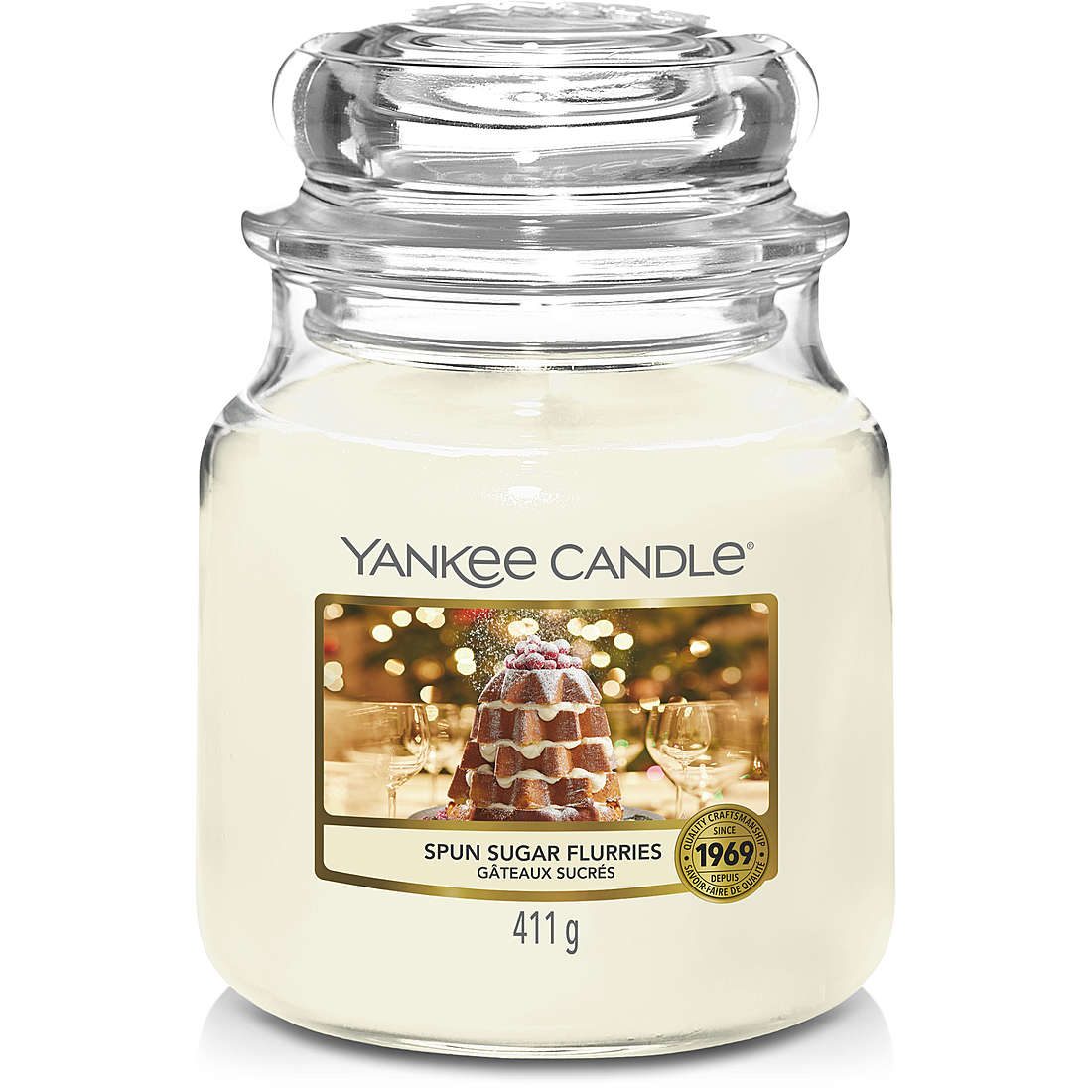 Candela Yankee Candle Giara, Media Snow Globe Wonderland colore Bianco 1721044E