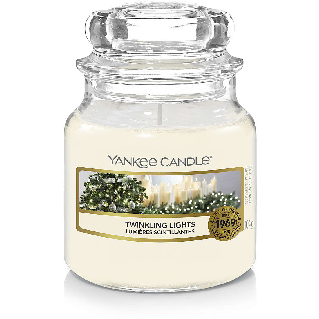 Candela Yankee Candle Giara, Piccola Natale colore Bianco 1631372E