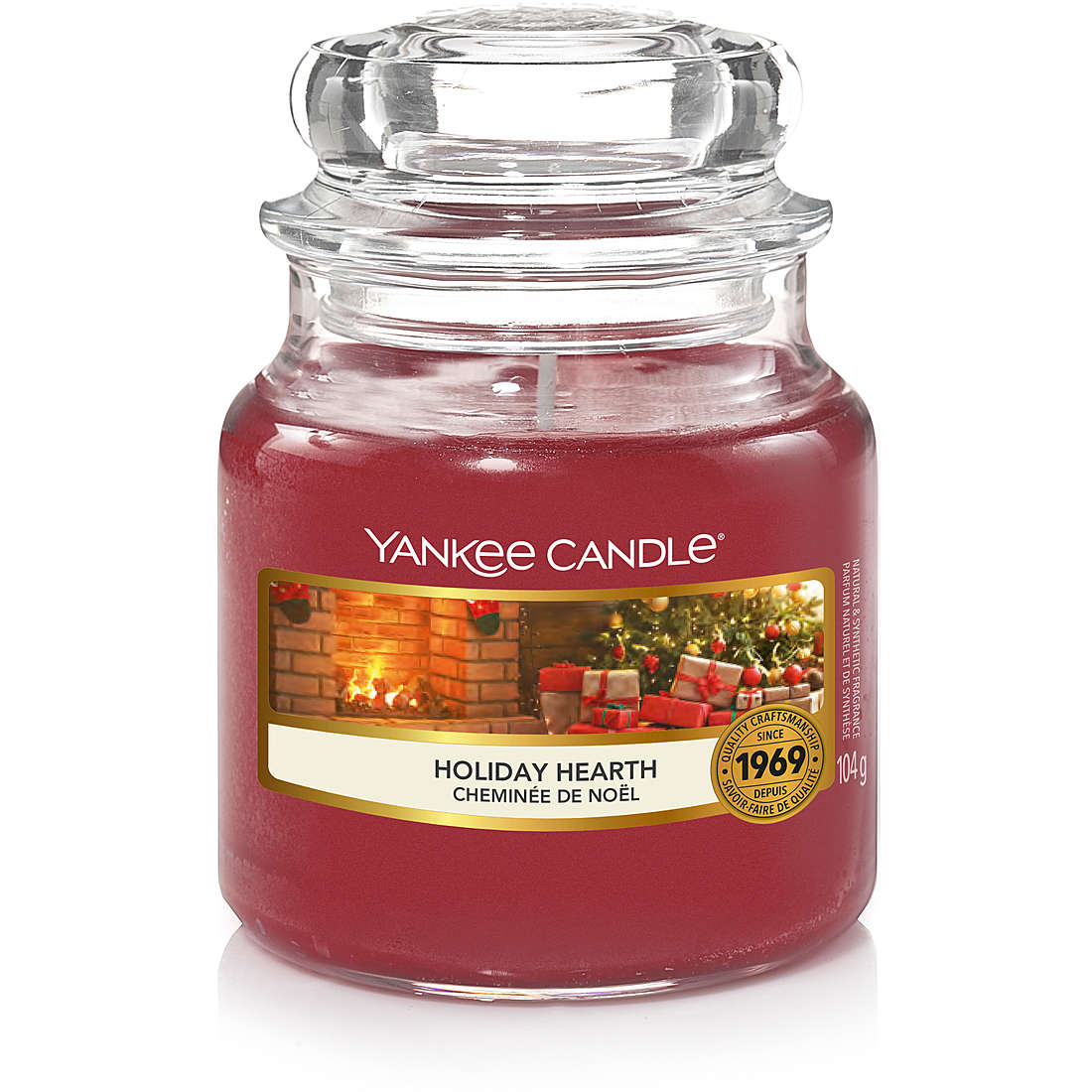 Candela Yankee Candle Giara, Piccola Natale colore Rosso 1629423E