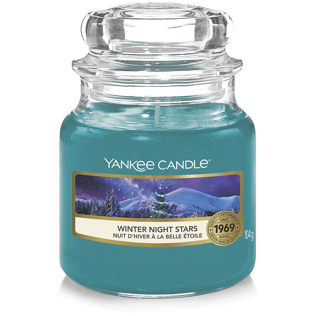 Candela Yankee Candle Giara, Piccola Snow Globe Wonderland colore Verde 1721039E