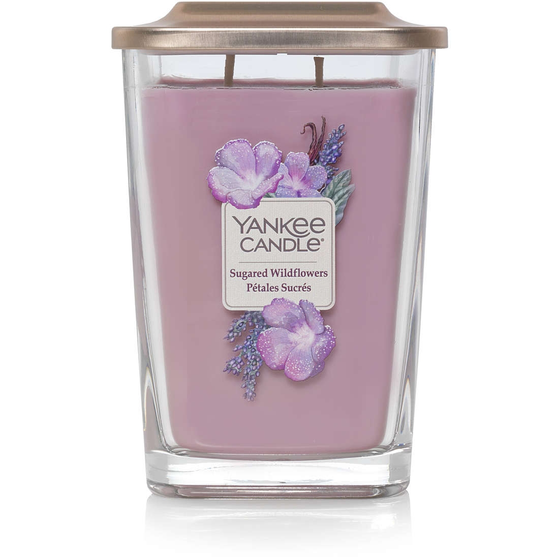 Candela Yankee Candle Quadrata, Grande colore Viola 1611833E