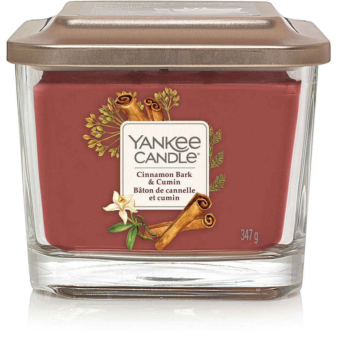 Candela Yankee Candle Quadrata, Media colore Rosso 1629041E