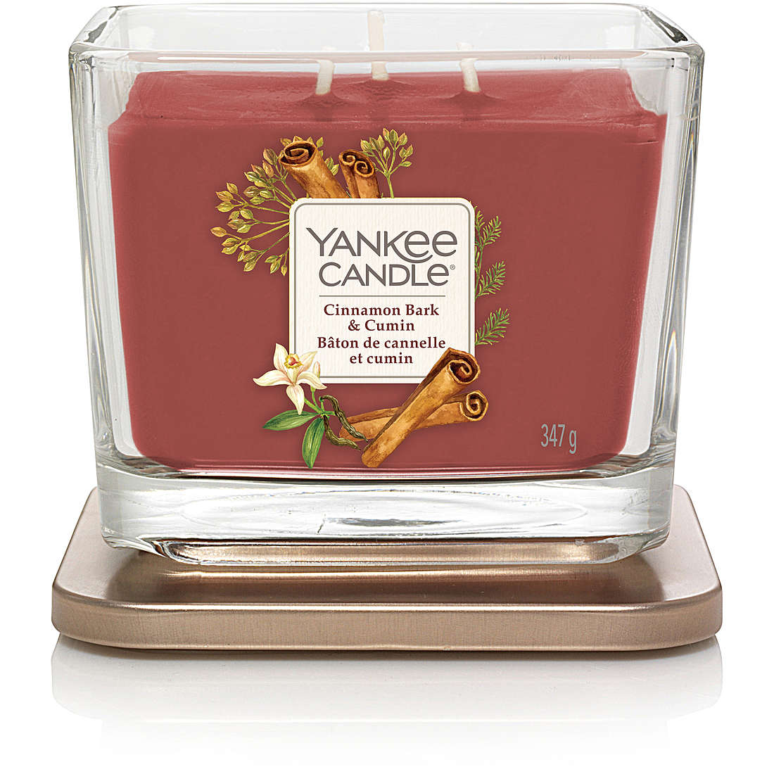 Candela Yankee Candle Quadrata, Media colore Rosso 1629041E