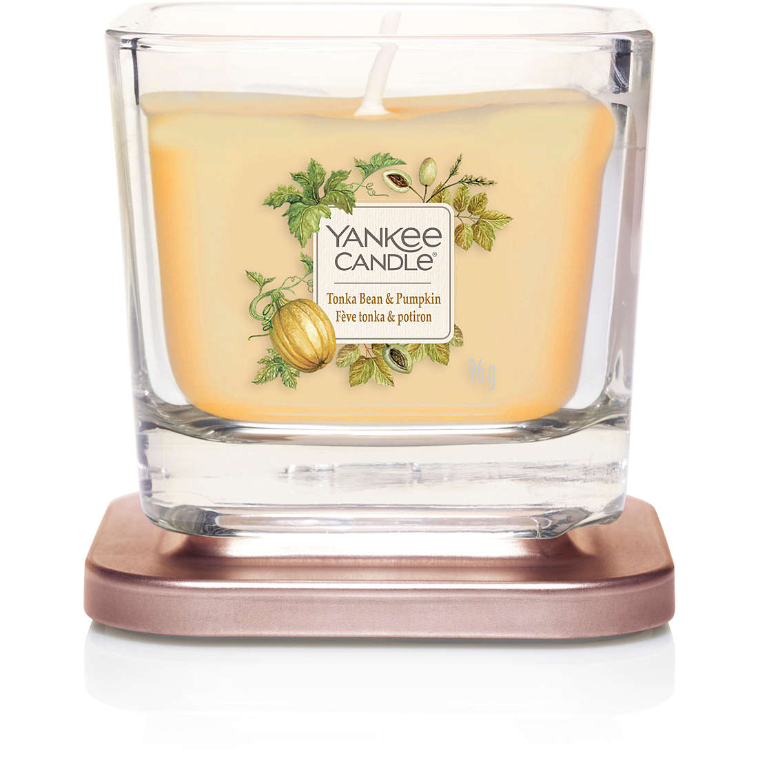 Candela Yankee Candle Quadrata, Piccola colore Arancione 1625823E