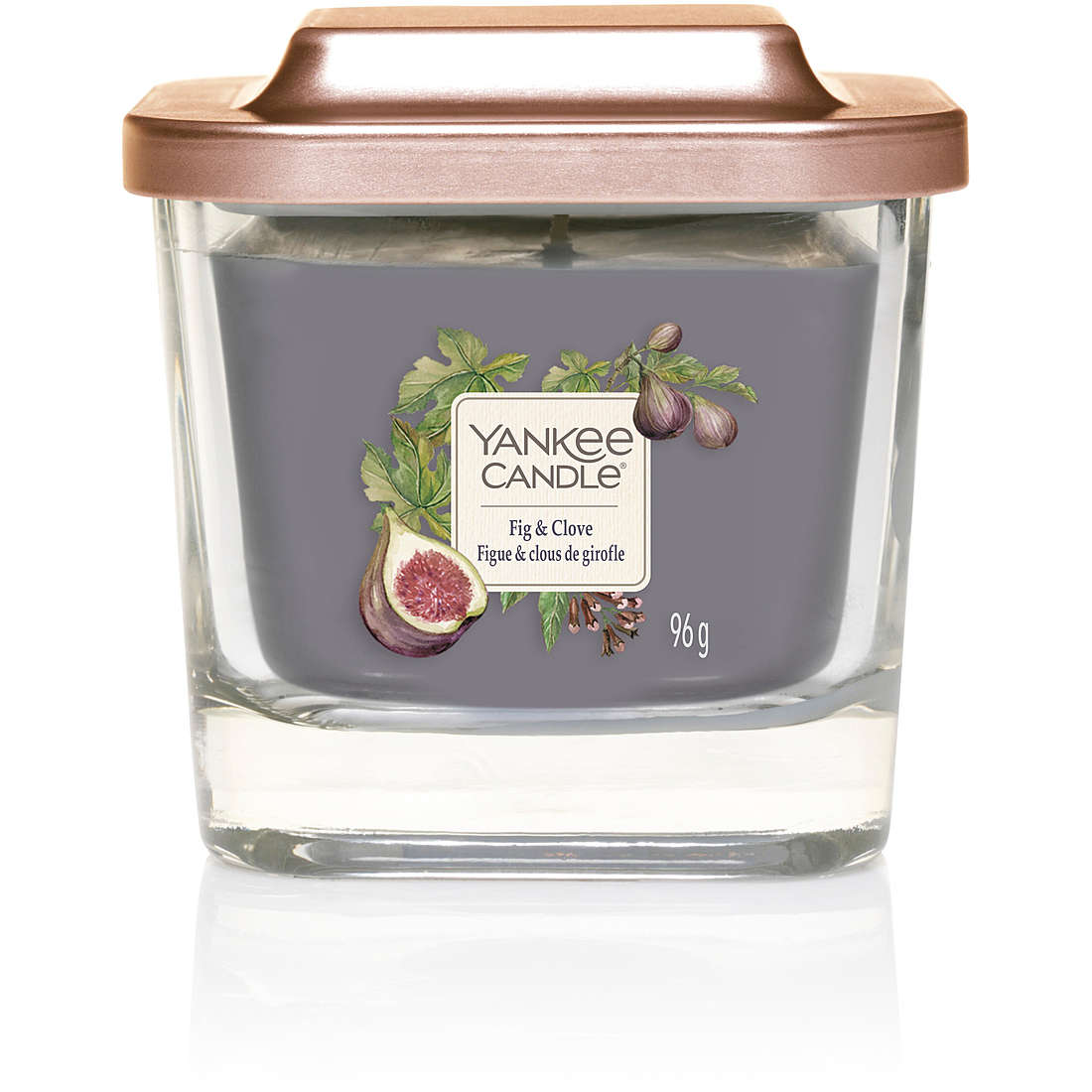 Candela Yankee Candle Quadrata, Piccola colore Viola 1625822E