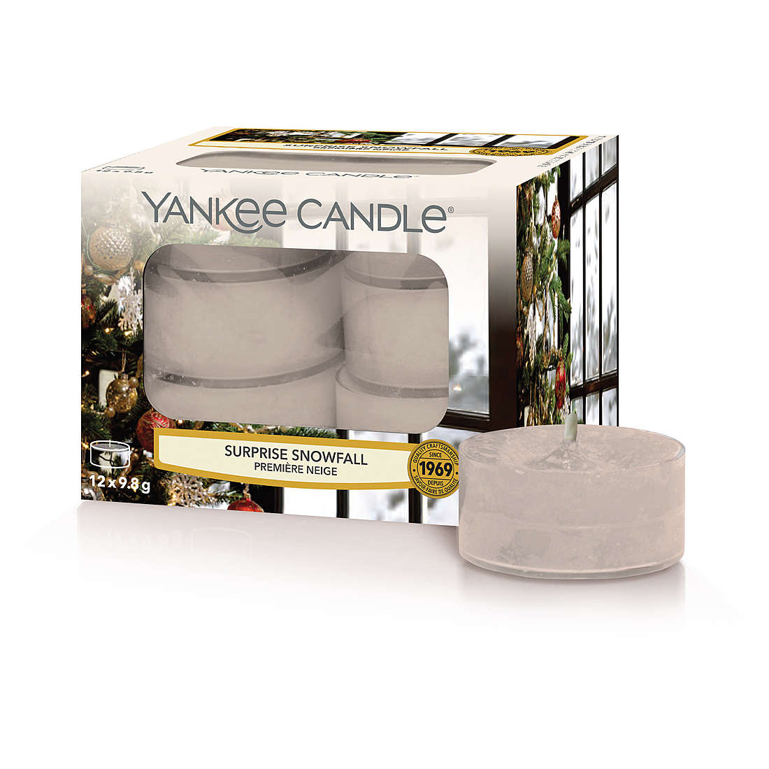 Candela Yankee Candle Tea Light Natale colore Bianco 1629505E