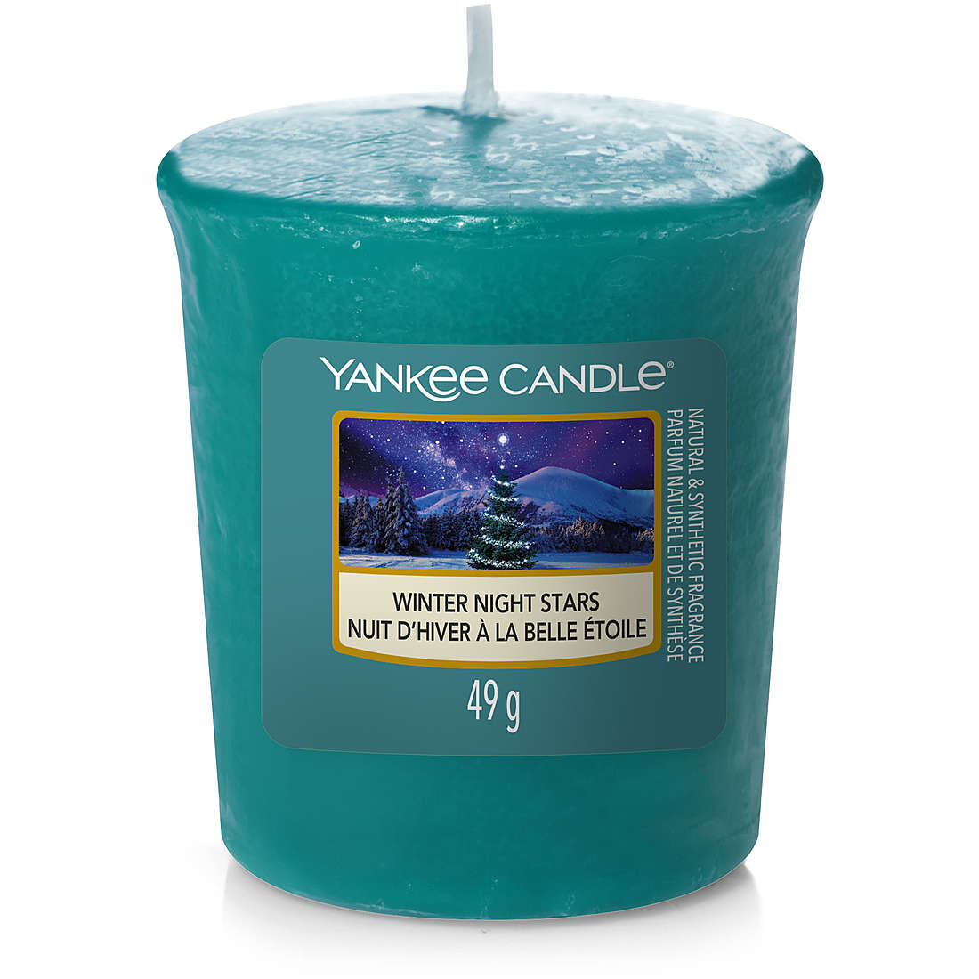 Candela Yankee Candle Votiva Snow Globe Wonderland colore Verde 1721048E
