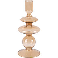 candle holders Present Time Candle Holder Glass Art PT3635BR
