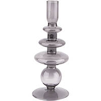 candle holders Present Time Candle Holder Glass Art PT3636BK