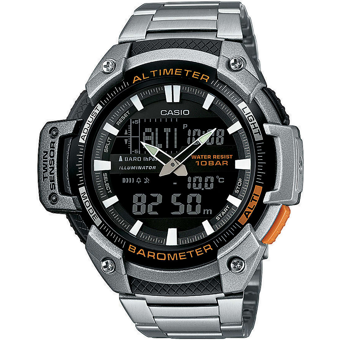 Casio Collection Argentato/Acciaio orologio uomo SGW-450HD-1BER