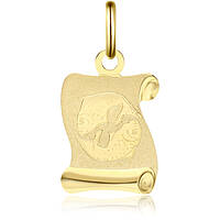 charm unisex segno zodiacale Pesci GioiaPura gioiello Oro 750 GP-SZOO290GGPE