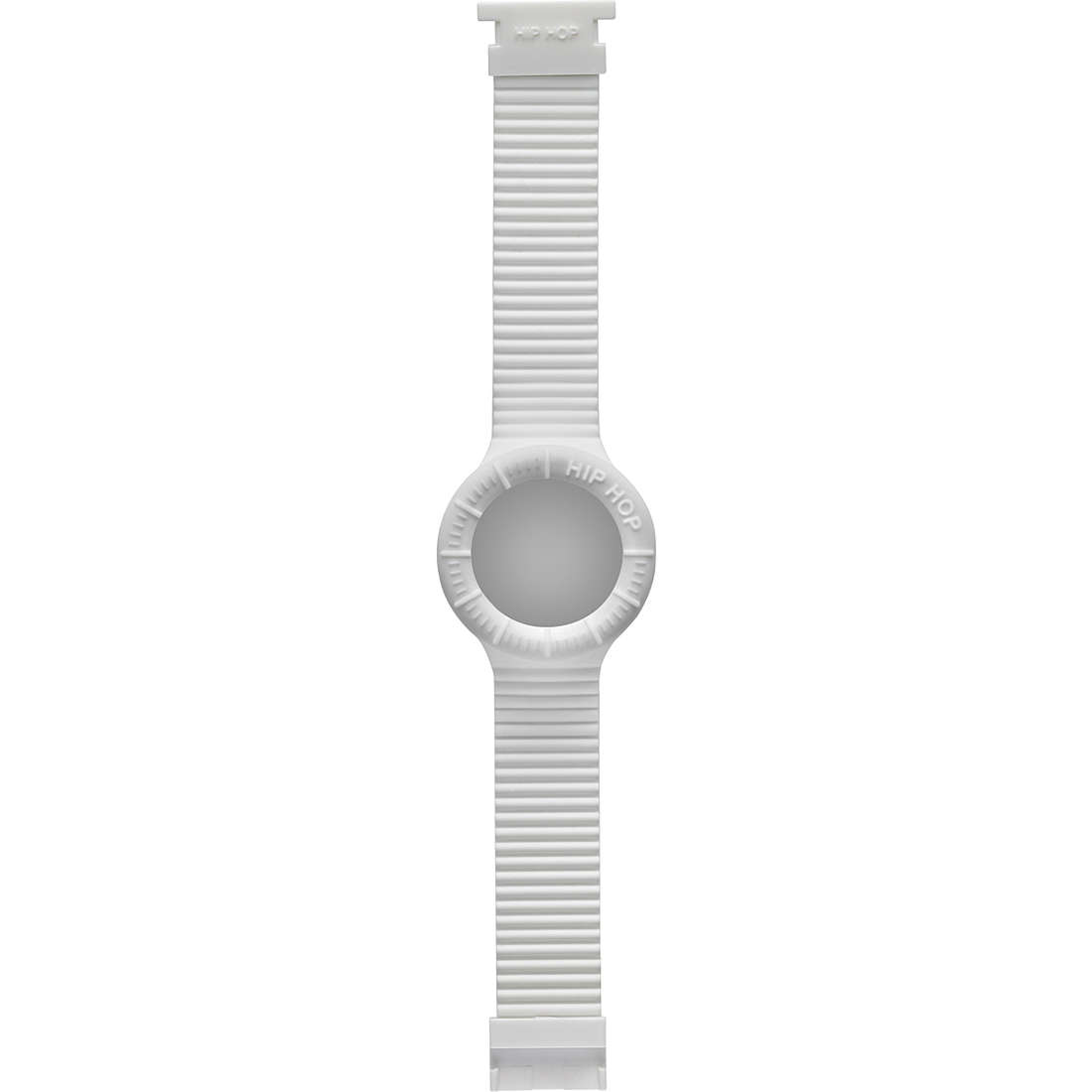 Cinturino orologio Hip Hop Bianco Gomma, Silicone HBU0180