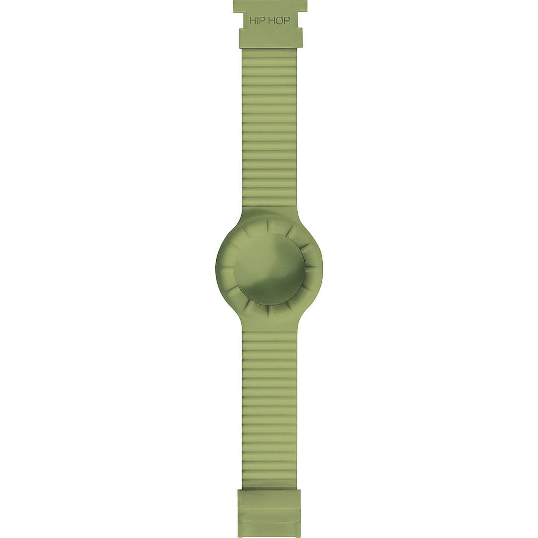 Cinturino orologio Hip Hop Verde Gomma, Silicone HBU0233
