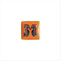 Ciotola Versace Versace Alphabet colore Arancione, Fantasia 11940-403693-15253