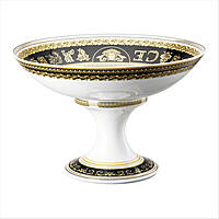 Ciotola Versace Virtus Gala colore Bianco, Nero, Oro 11280-403758-22885
