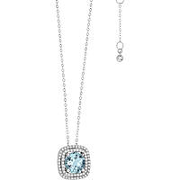 collana Diamante, Acquamarina gioiello Comete Azzurra caratura 0,30ct GLQ 270