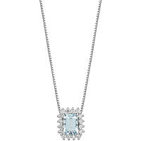 collana Diamante, Acquamarina gioiello Comete Azzurra prestige caratura Maggiore Di 1ct GLQ 309
