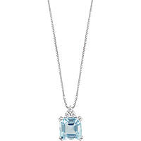 collana Diamante, Acquamarina gioiello Comete Azzurra prestige caratura Maggiore Di 1ct GLQ 311