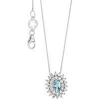 collana Diamante, Acquamarina gioiello Comete Regina caratura 0,39ct GLQ 297