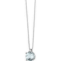 collana Diamante, Acquamarina gioiello Comete Storia di Luce caratura 0,10ct GLB 1383