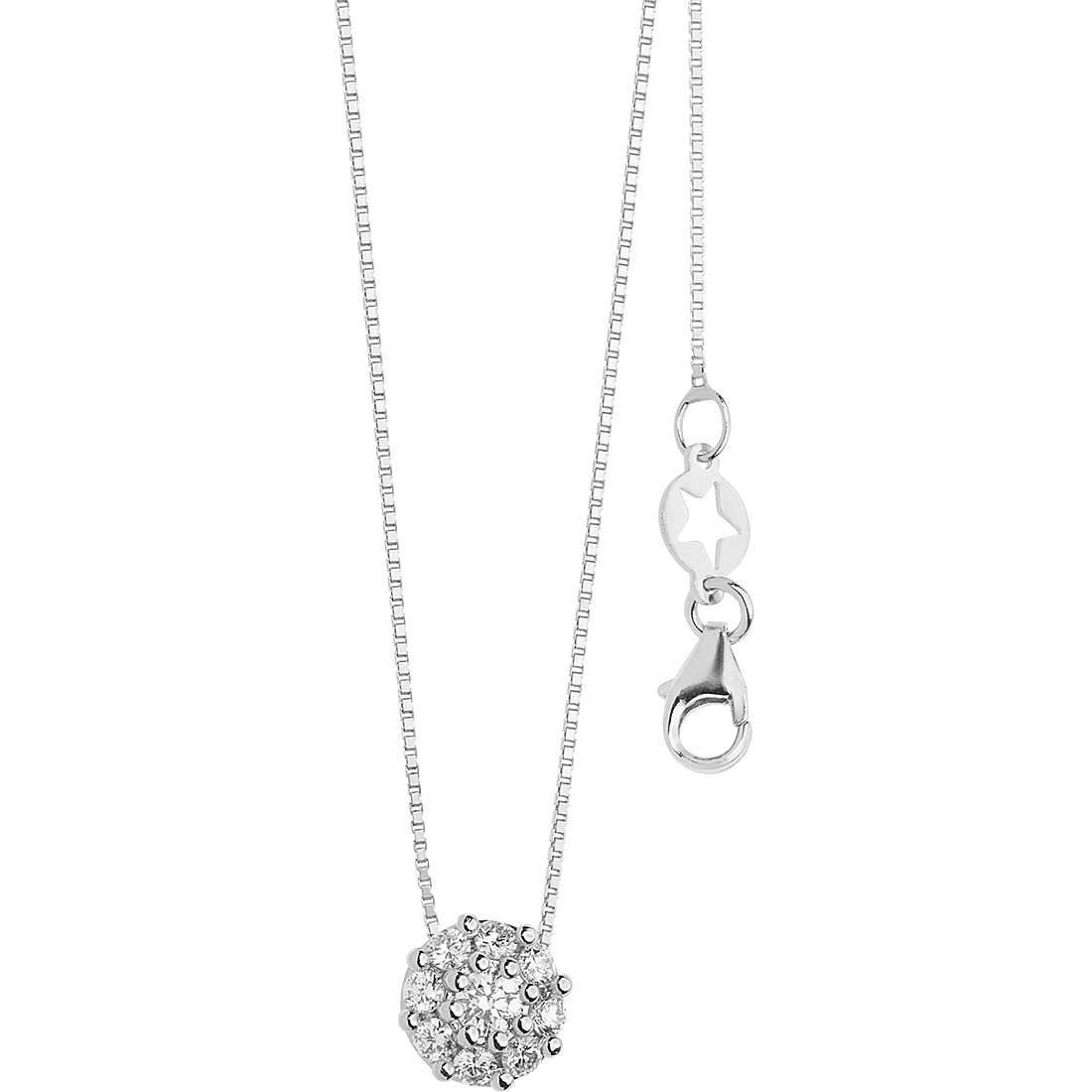 collana Diamante gioiello Comete Rose di diamanti caratura 0,40ct GLB 1585