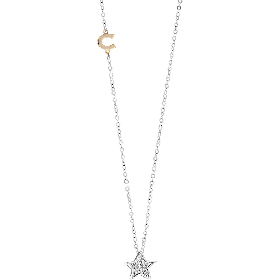 collana Diamante gioiello Comete Stella caratura 0,06ct GLB 1503