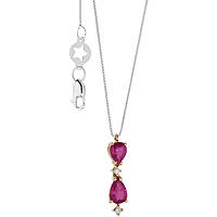 collana Diamante, Rubino gioiello Comete Gocce di stella caratura 0,02ct GLB 1607