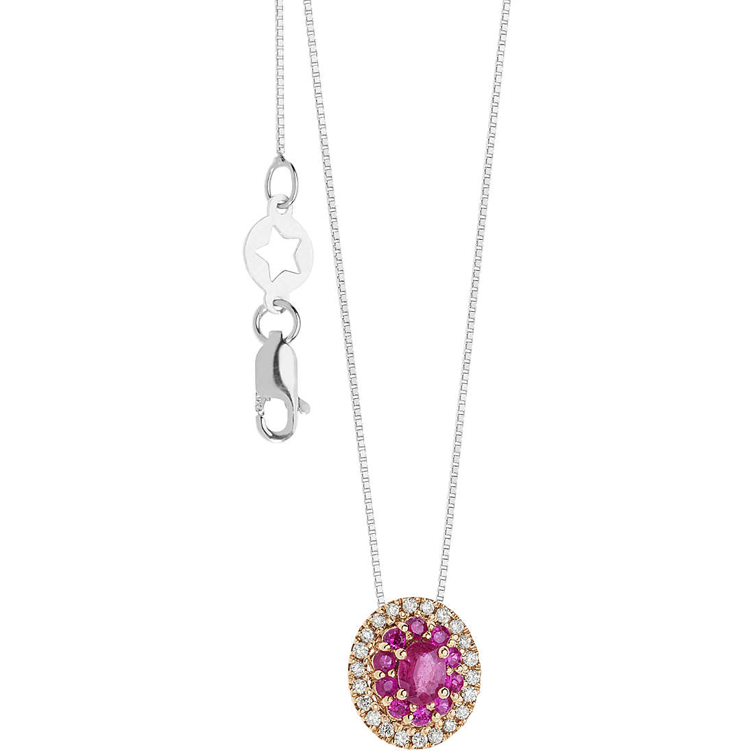 collana Diamante, Rubino gioiello Comete Lilibeth caratura 0,09ct GLB 1574