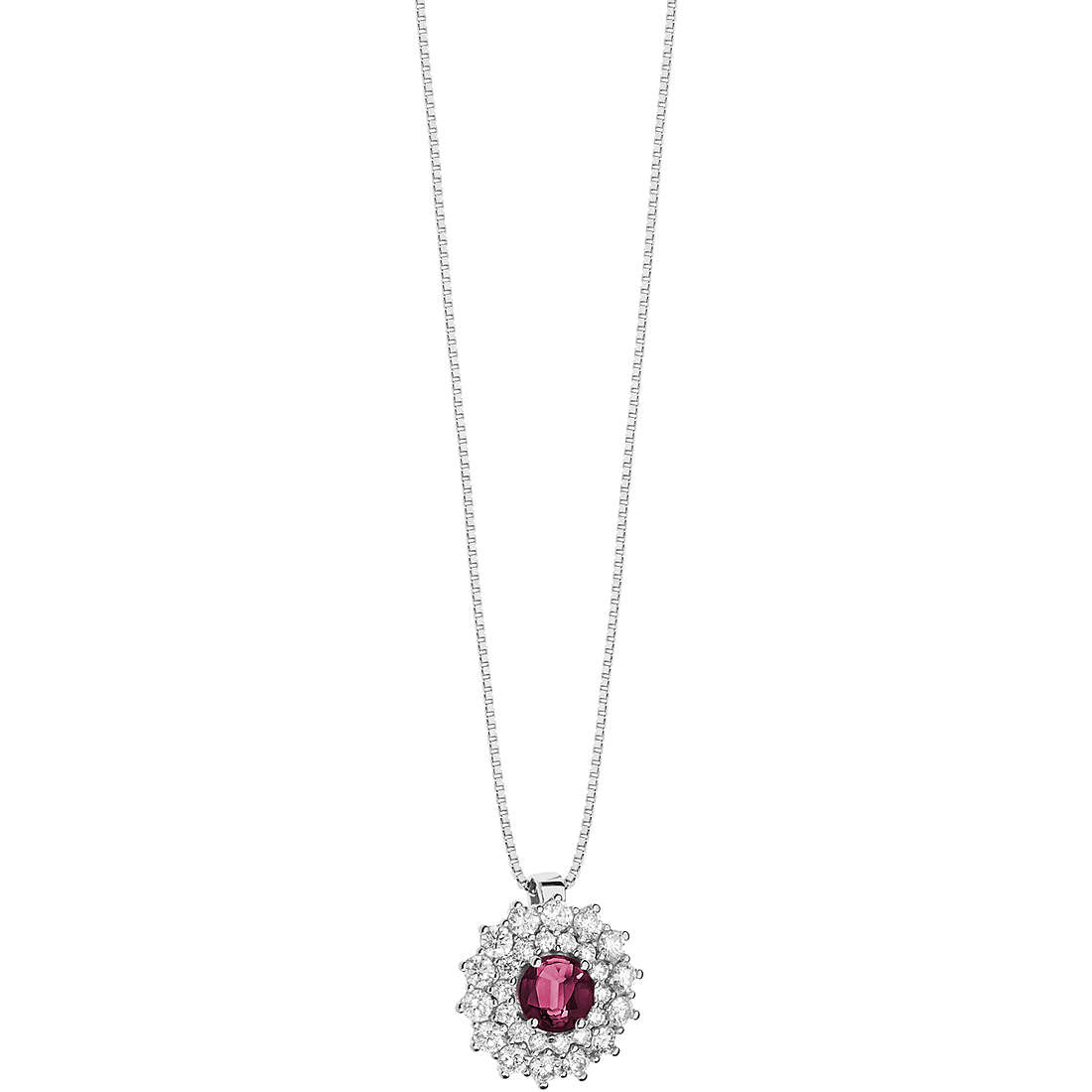 collana Diamante, Rubino gioiello Comete Orione caratura 0,53ct GLB 1476