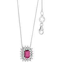 collana Diamante, Rubino gioiello Comete Regina caratura 0,41ct GLB 1604