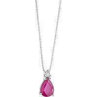 collana Diamante, Rubino gioiello Comete Storia di Luce caratura 0,10ct GLB 1508