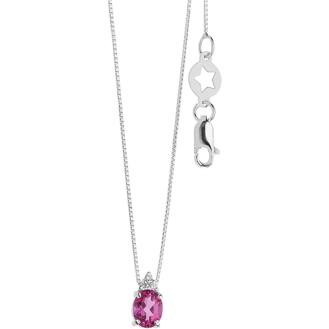 collana Diamante, Semipreziosa gioiello Comete Fantasia Di Topazio caratura 0,02ct GLB 1580