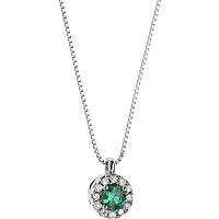 collana Diamante, Smeraldo gioiello Comete Classic 07/14 caratura 0,06ct GLB 1167