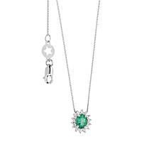 collana Diamante, Smeraldo gioiello Comete Contessa caratura 0,09ct GLB 1569