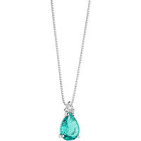 collana Diamante, Smeraldo gioiello Comete Storia di Luce caratura 0,10ct GLB 1507