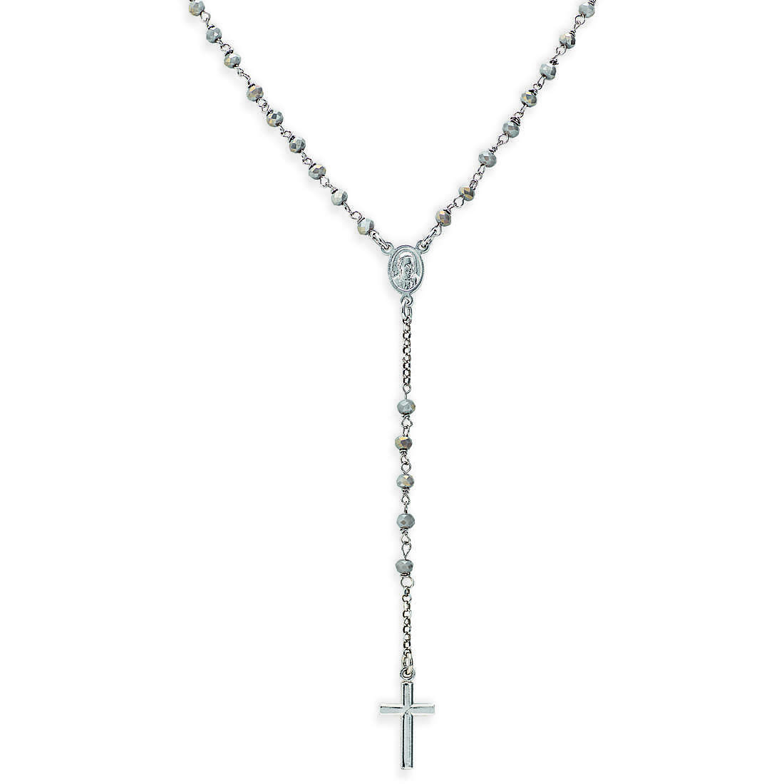 collana donna gioiello Amen Rosari con crocifisso CROBF4