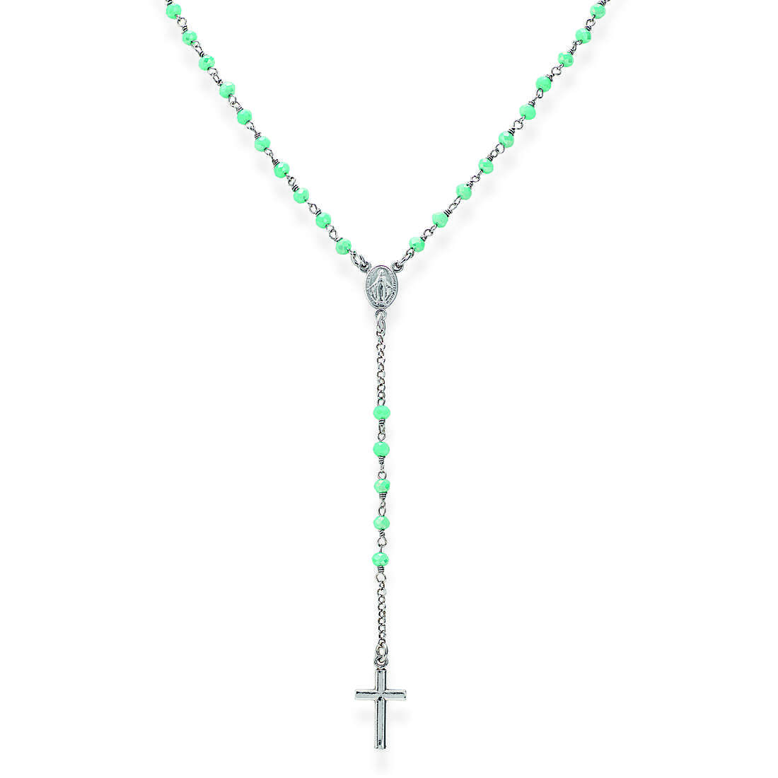 collana donna gioiello Amen Rosari con crocifisso CROBT4