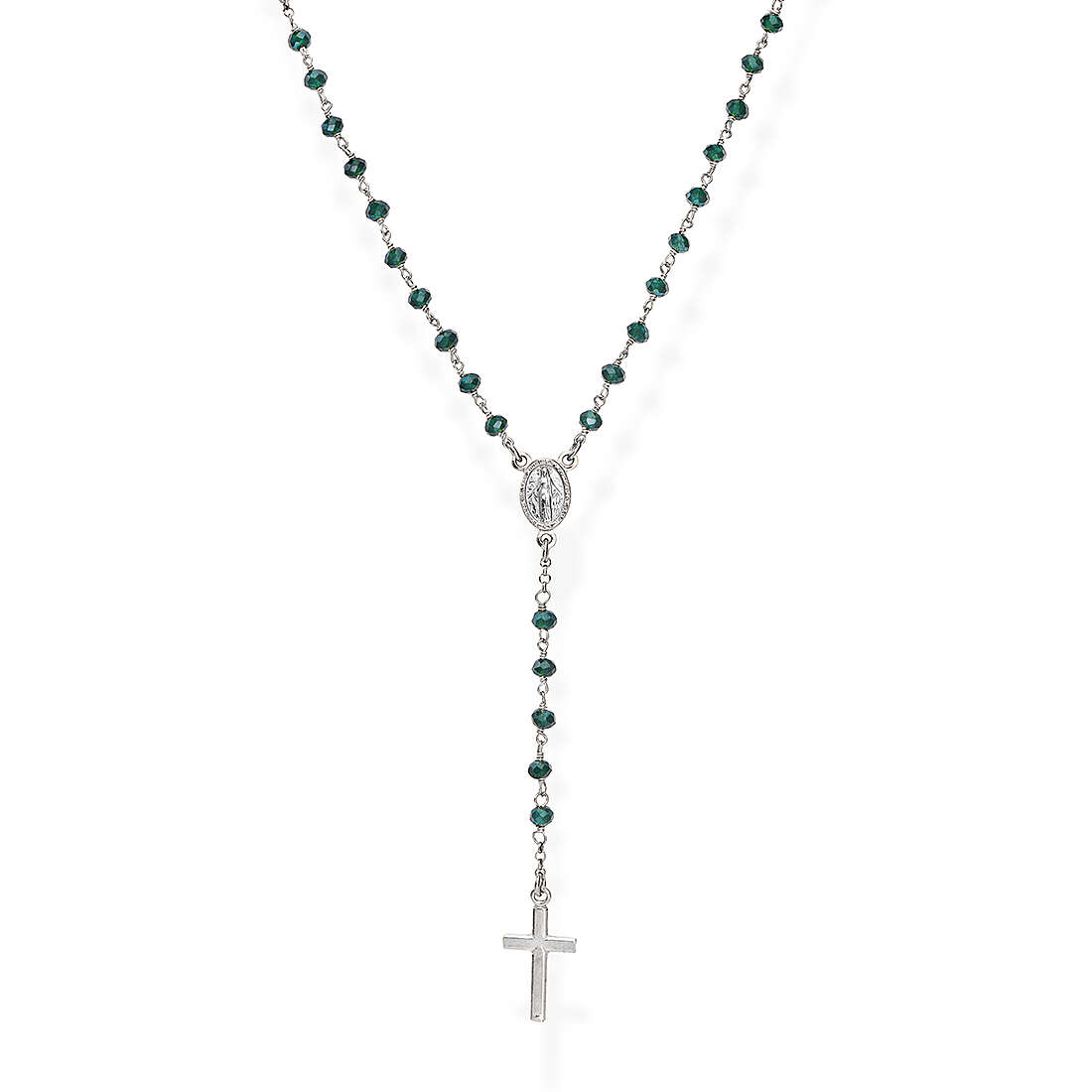 collana donna gioiello Amen Rosari con crocifisso CROBVB4