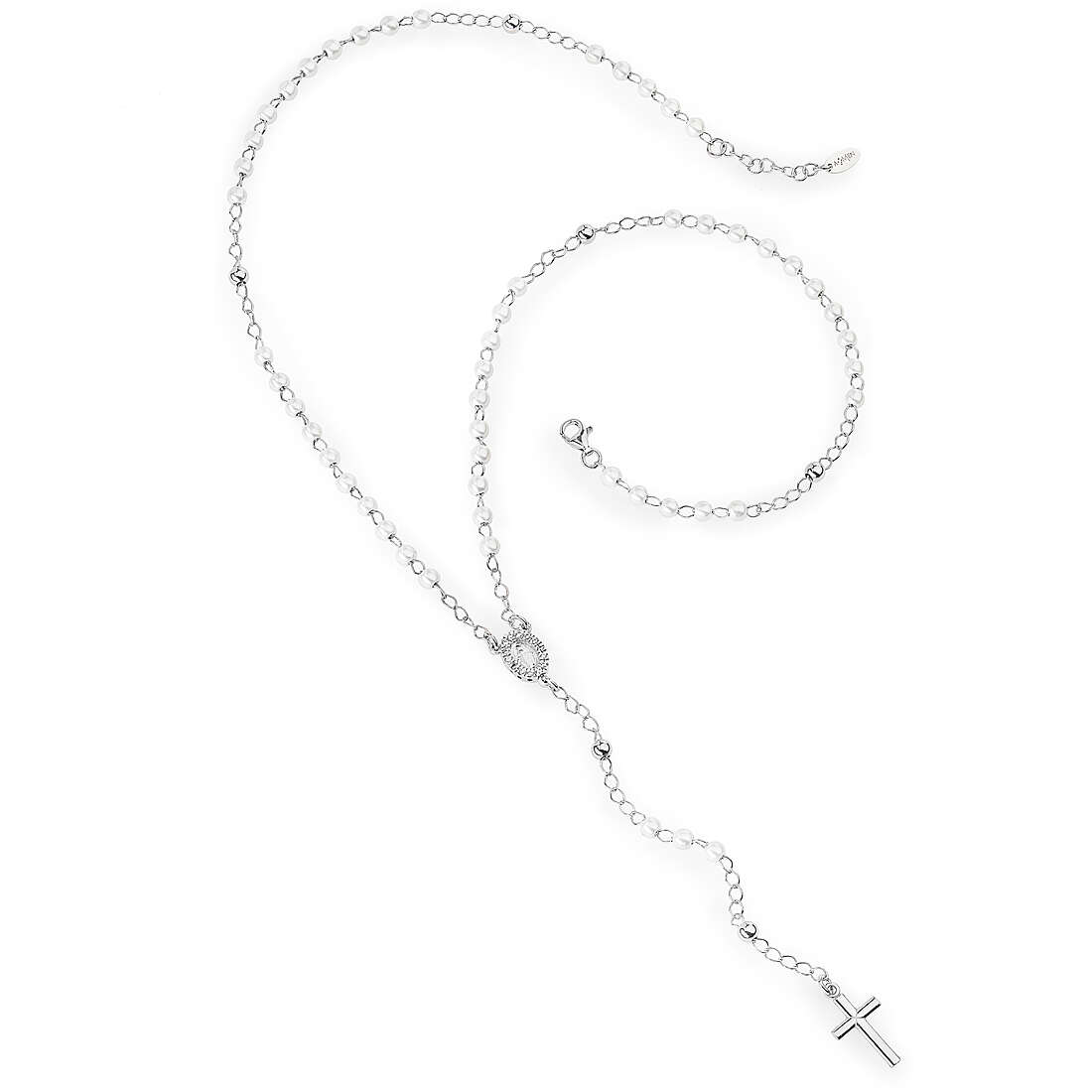 collana donna gioiello Amen Rosario con crocifisso CROBBZ-M4