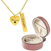 Collana gioiello con scritta e cuore Festa della Mamma GPSET16