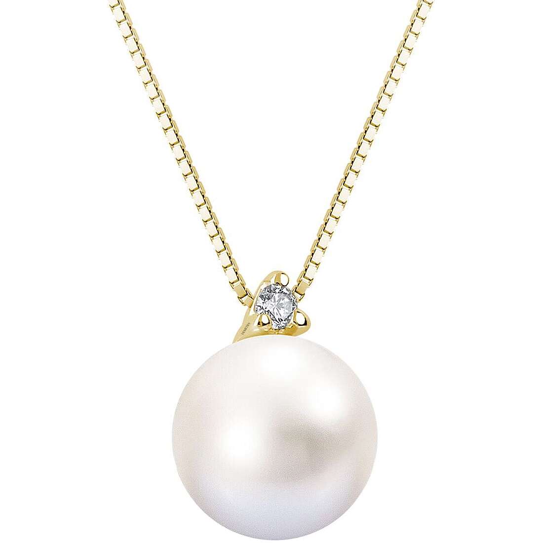 collana Perle gioiello GioiaPura Oro e Diamanti caratura 0,02ct GIDCP775-002Y