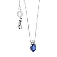 collana Zaffiro, Diamante gioiello Comete Fantasia Di Colore caratura 0,02ct GLB 1570