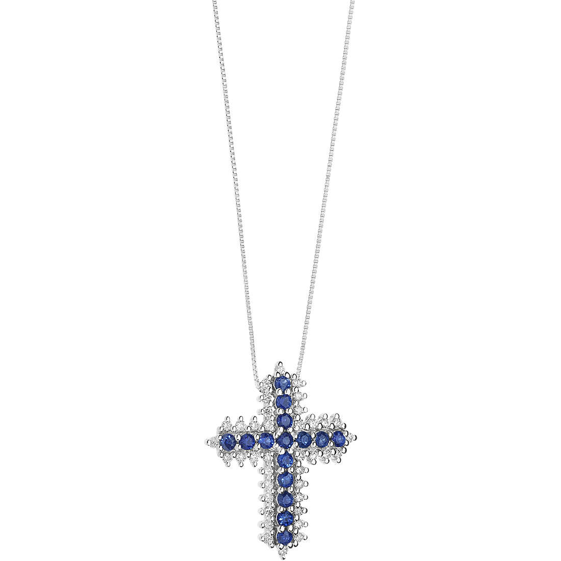 collana Zaffiro, Diamante gioiello Comete Ginevra caratura 0,14ct GLB 1484