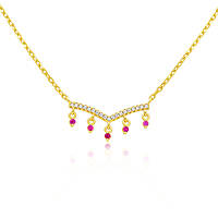 necklace woman jewellery GioiaPura INS028CT550PLRO