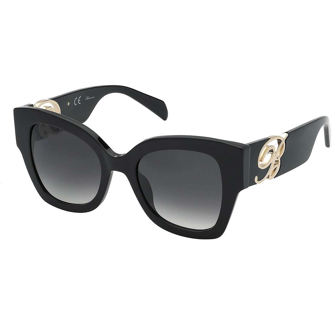 occhiali da sole Blumarine neri forma Cat Eye SBM7950700