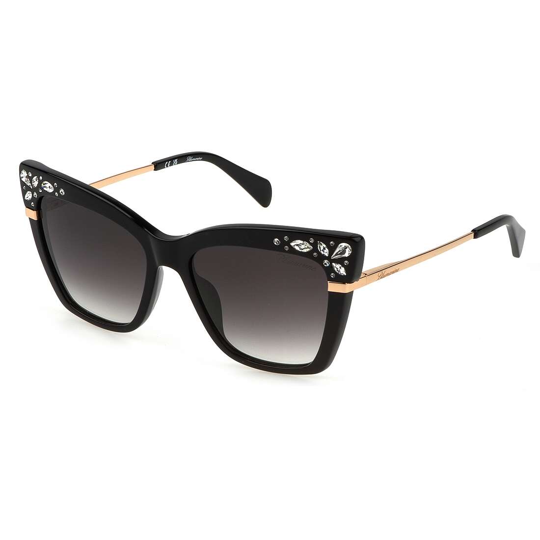 occhiali da sole Blumarine neri forma Quadrata SBM834S550700