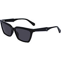 occhiali da sole Calvin Klein Jeans neri forma Cat Eye CKJ23606S5516001