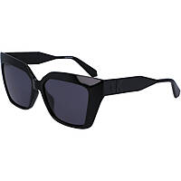 occhiali da sole Calvin Klein Jeans neri forma Quadrata CKJ22639S5515001